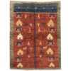 Handwoven Persian Pictorial Kashkuli Gabbeh Rug in Red - Wool