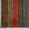 Handwoven Persian Striped Gabbeh Rug in Red - Wool