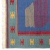 Fars Bordered Animal Motif Kilim Rug - Handwoven Persian Wool