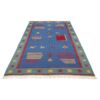 Fars Bordered Animal Motif Kilim Rug - Handwoven Persian Wool