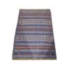Blue Striped Kilim Rug - Traditional Handwoven Persian Wool Craft