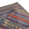 Blue Striped Kilim Rug - Traditional Handwoven Persian Wool Craft