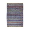 Blue Striped Kilim Rug - Traditional Handwoven Persian Wool Craft