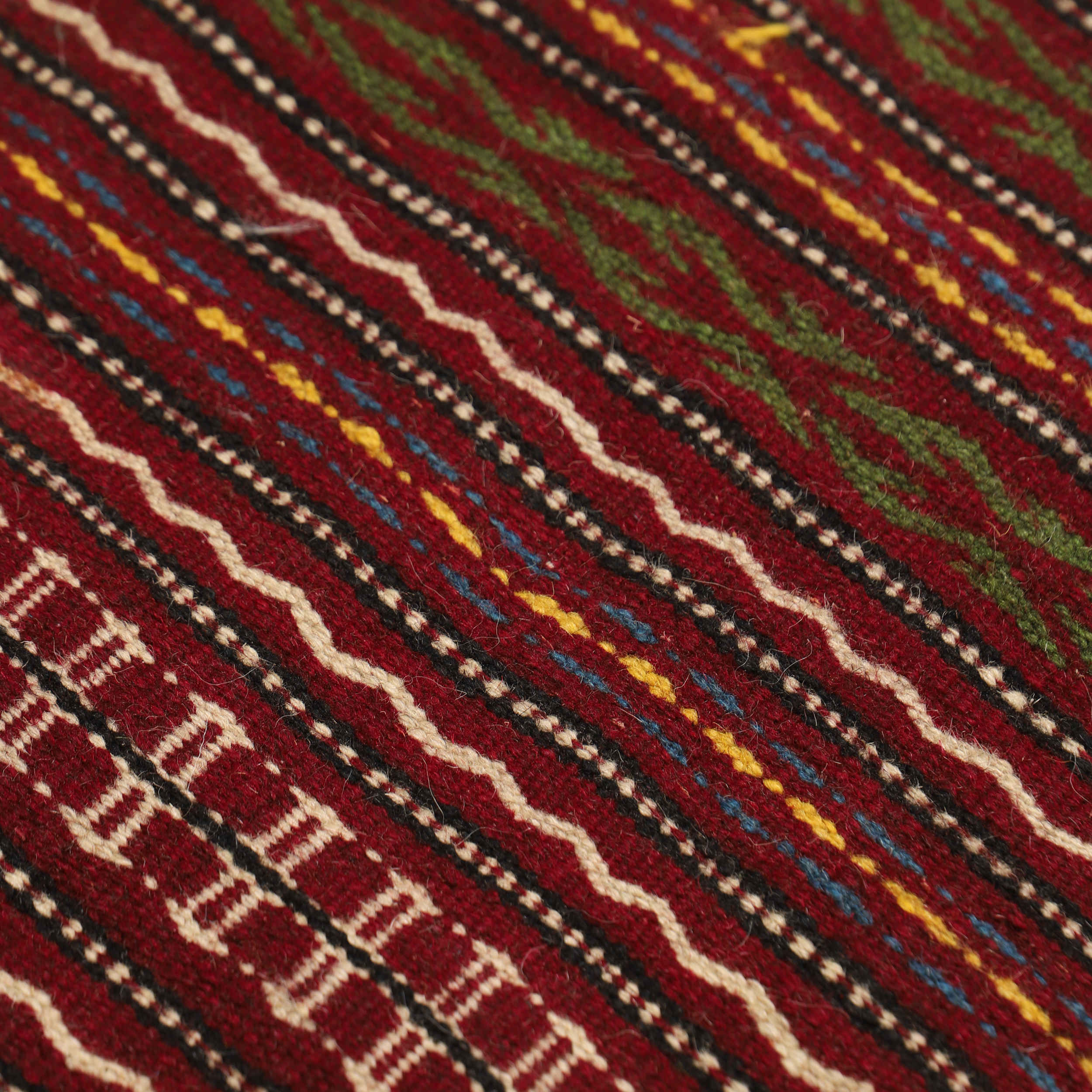 Striped Kilim Rug from Khorasan – Genuine Handwoven Persian Wool