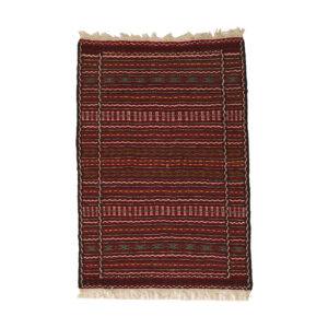Striped Kilim Rug from Khorasan – Genuine Handwoven Persian Wool