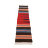 Red Striped Kilim Runner Rug from Isfahan - Handwoven Persian Wool