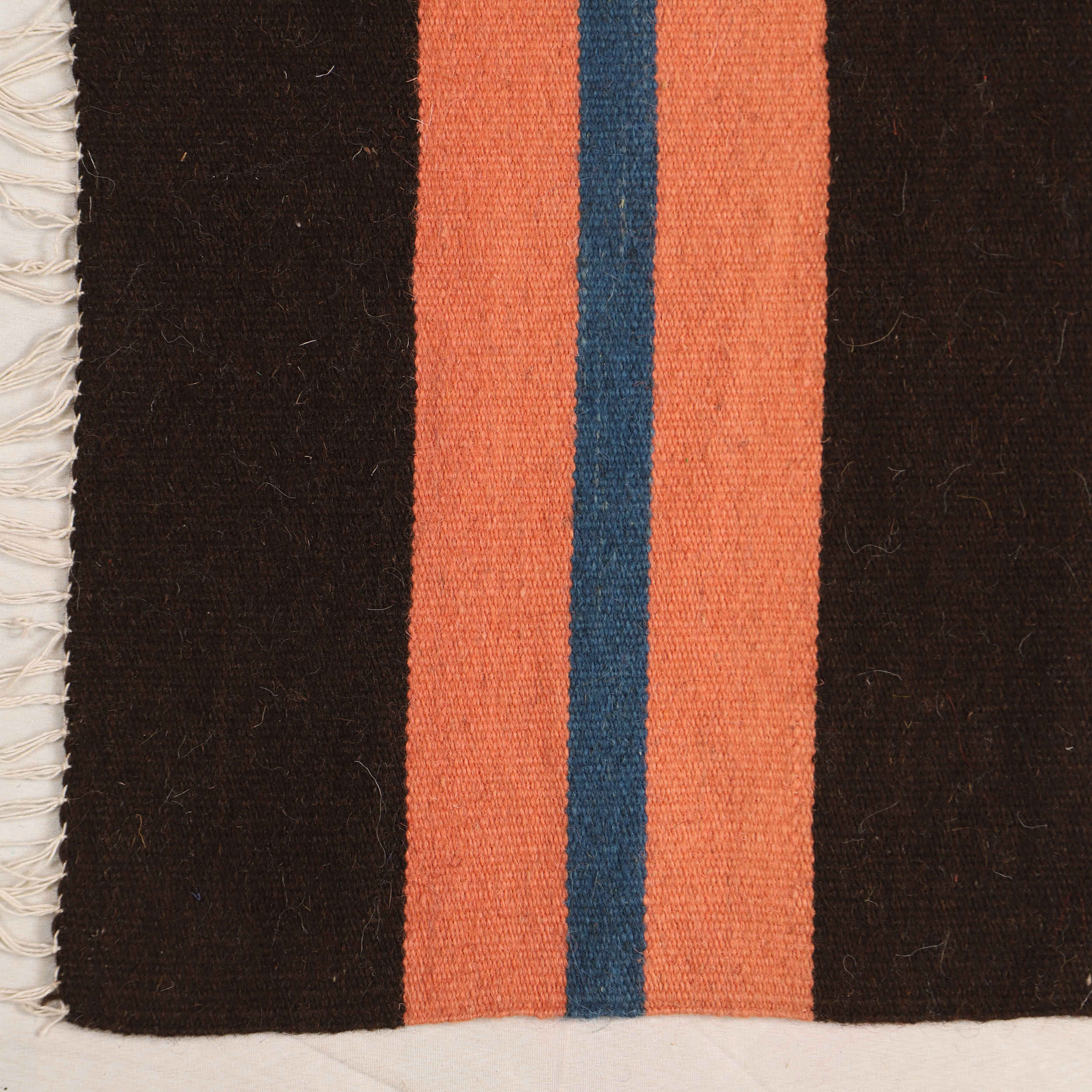 Red Striped Kilim Runner Rug from Isfahan – Handwoven Persian Wool