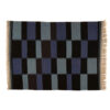 Checkered Isfahan Kilim Rug - Handwoven Authentic Persian Wool Art