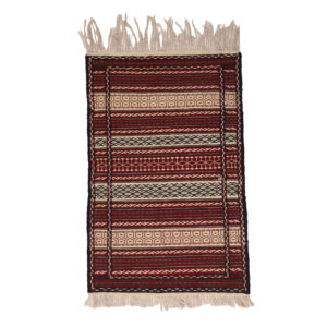 Khorasan Striped Kilim Rug – Traditional Handwoven Persian Wool
