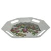 Casual Melamine Serving Tray - Octagonal Floral Design Tray