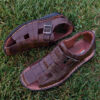 Natural Leather Hiking Sandals For Men Model Thunder