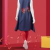 Navy Blue Dress Loose Fit for Women Model Snow White