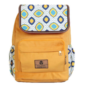 Artificial Leather Backpack for Women with Ethnic Design – Model Ario