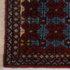Hand-Knotted Persian Khorasan Rug (Bukhara Design / Tribal Geometric) - Maroon Wool
