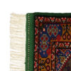 Hand-Knotted Persian Golestan Tribal Rug (Floral Medallion) - Green Wool