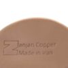 Persian Copper Cup - Handcrafted with Handle for Cold Drinks - Hammered Atefeh