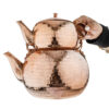 Persian Copper Double Teapot Durable and Hammered Behdad