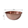 Persian Copper Mixing Bowl for Cooking - Tara
