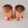 Persian Copper Salt & Pepper Shakers Set with Floral Design