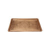 Persian Copper Serving Tray - Traditional Hammered Floral Paisley Tray