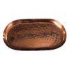 Persian Copper Serving Tray - Traditional Hammered Mojdeh Model Tray