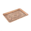 Traditional Persian Copper Serving Tray - Hammered Paisley Craft Tray