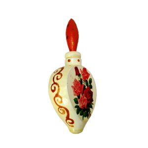 Wooden Persian Surma Dani Container for Keeping Kohl Floral (x2)