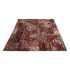 Vintage Persian Hand-Knotted Patchwork Carpet Geometric