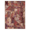 Vintage Persian Hand-Knotted Patchwork Carpet Geometric