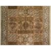 Vintage Persian Hand-Knotted Patchwork Carpet Brown