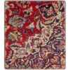 Vintage Persian Hand-Knotted Patchwork Carpet Traditional Red