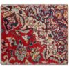 Vintage Persian Hand-Knotted Patchwork Carpet Traditional Red