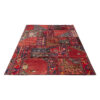 Vintage Persian Hand-Knotted Patchwork Carpet Red