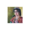 Original Persian Qajar Art Painting: Oil on Canvas, Qajar Girl Portrait