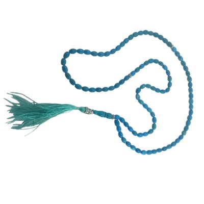 Persian Neyshabur Turquoise Rosary: 101 Beads Tasbih