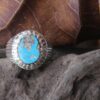 Persian Neyshabur Turquoise Silver Ring Handcrafted AM_4091