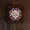 Ceramic Wall Key Holder - with Wooden Frame & Saadi's poem