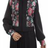 Persian Women's Short Manto with Floral Design
