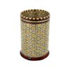 Persian Wooden Pen Holder Handcrafted with Khatam Kari for Desk