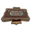 Elegant Motif – Handcrafted Wooden Pen Holder in Floral Design
