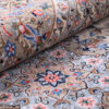 Hand-Knotted Persian Ardakan Rug (Lachak Toranj Floral Medallion) - Cream Kork Wool