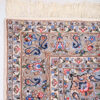 Hand-Knotted Persian Ardakan Rug (Lachak Toranj Floral Medallion) - Cream Kork Wool