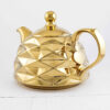 Porcelain Teapot with Geometric Design