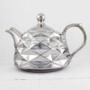 Porcelain Teapot with Geometric Design