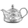 Porcelain Teapot with Geometric Design