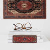Artistic Persian Inspired Wooden Bookmark with Carpet Design