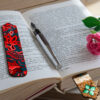 Artistic Wooden Bookmark with Floral Design Set of 2