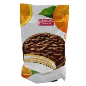 Iranian Shirin Asal’s Chocolate Coating Biscuit with Orange Flavor, 22 gr (x60)