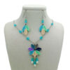 Steel Jewelry Set for Women Handcrafted Model Flower