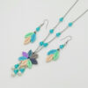 Steel Jewelry Set for Women Handcrafted Model Flower
